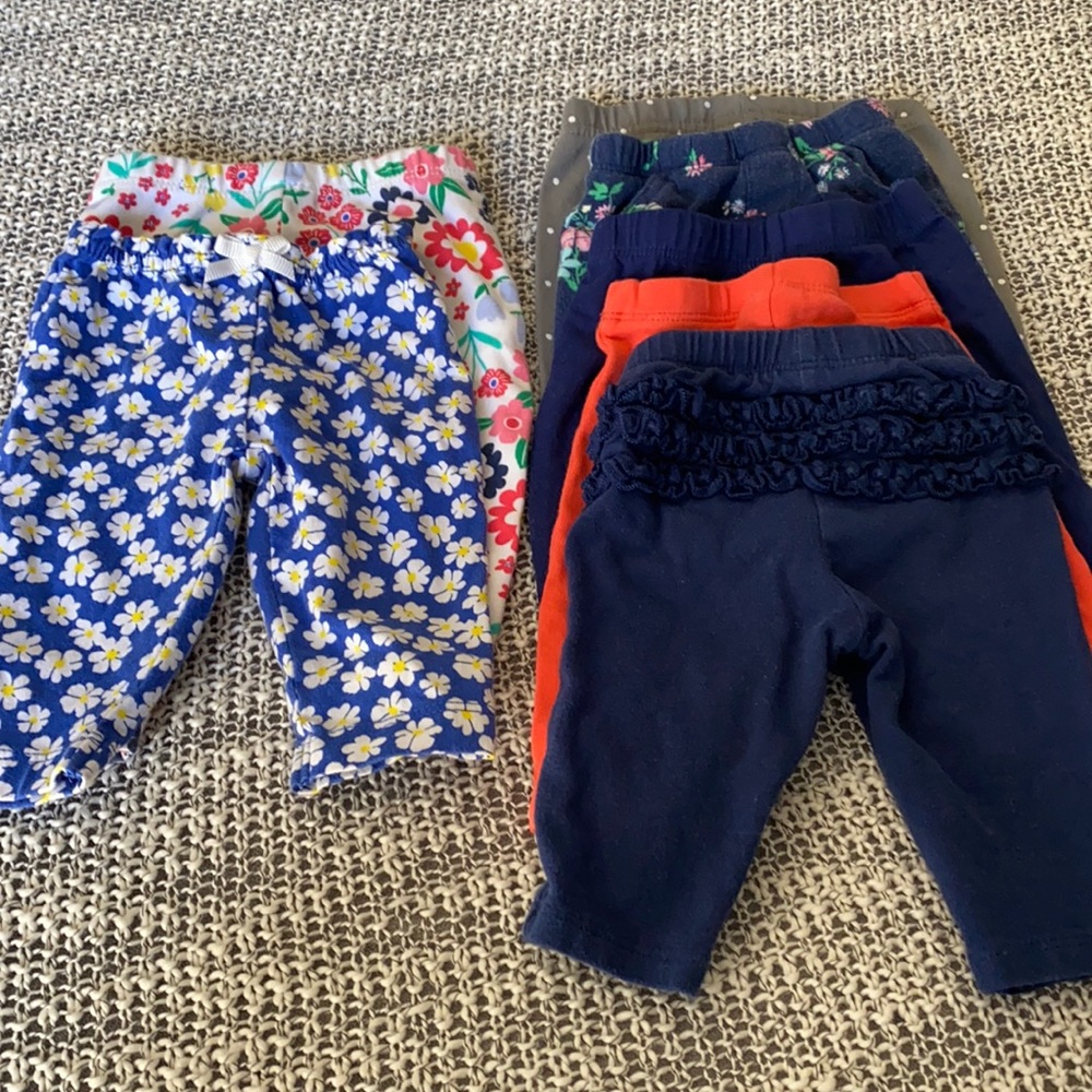 Infant girls pants sizes NB- 9 months